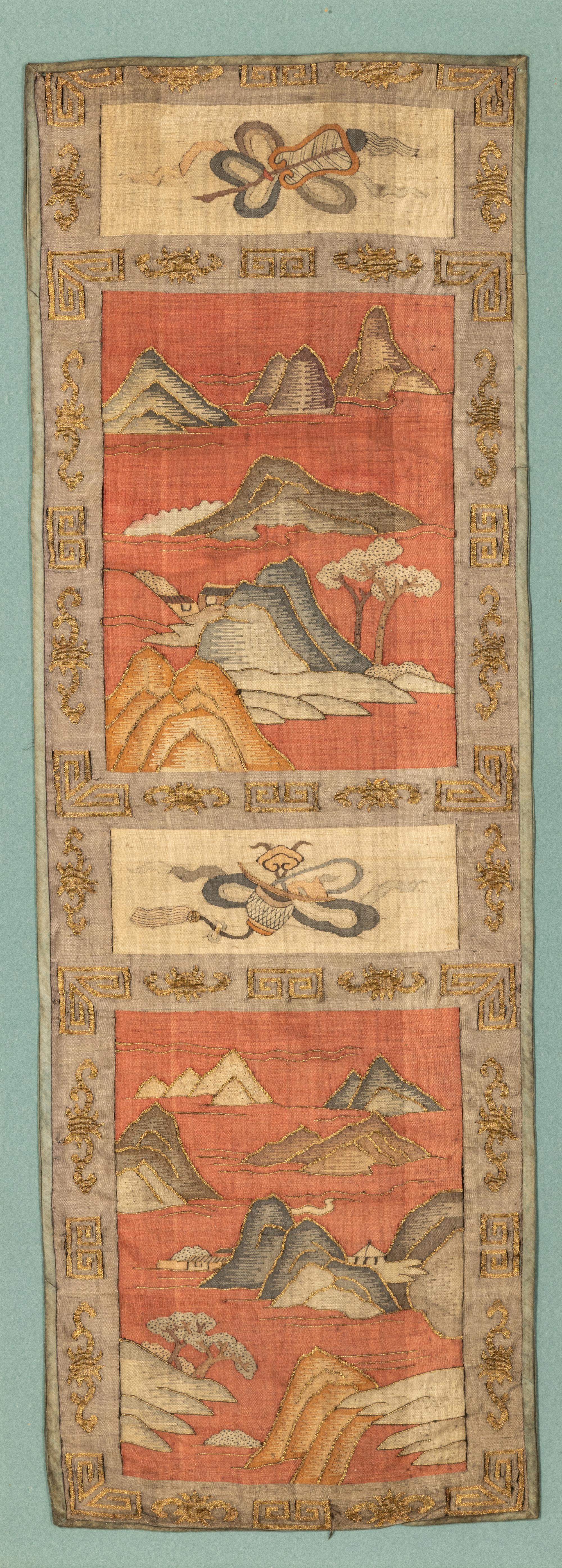 A Pair of Chinese Kesi Woven Silk Panels