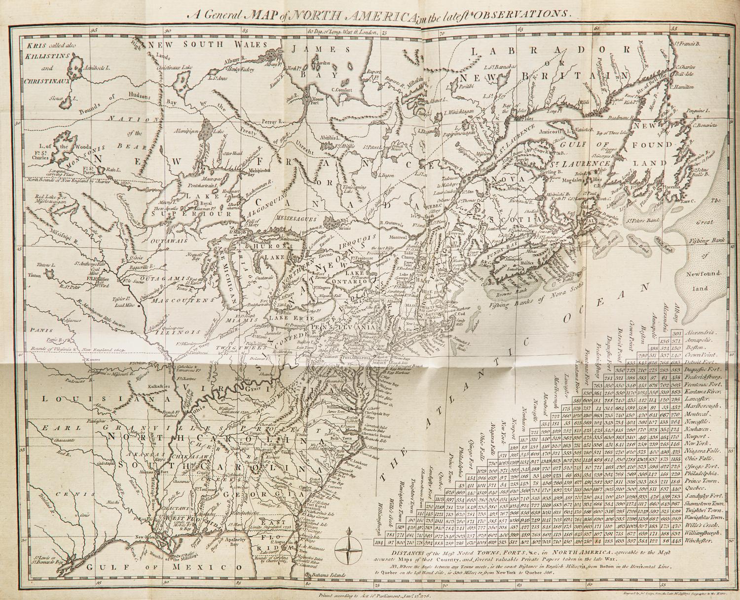 [American Revolution] The North-American and the West-Indian Gazetteer...