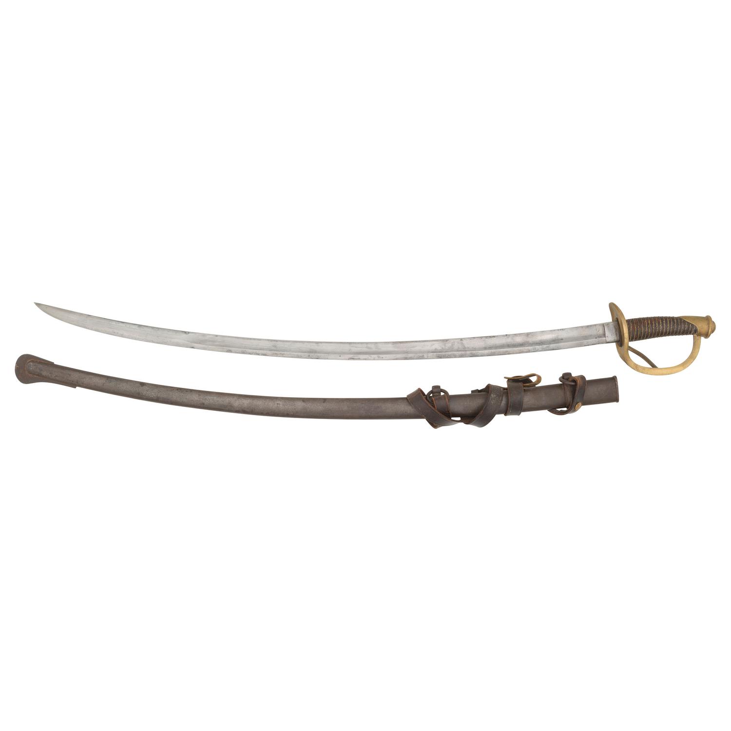1858 Dated U.S. Model 1840 Heavy Cavalry Saber with Stuart Hangers
