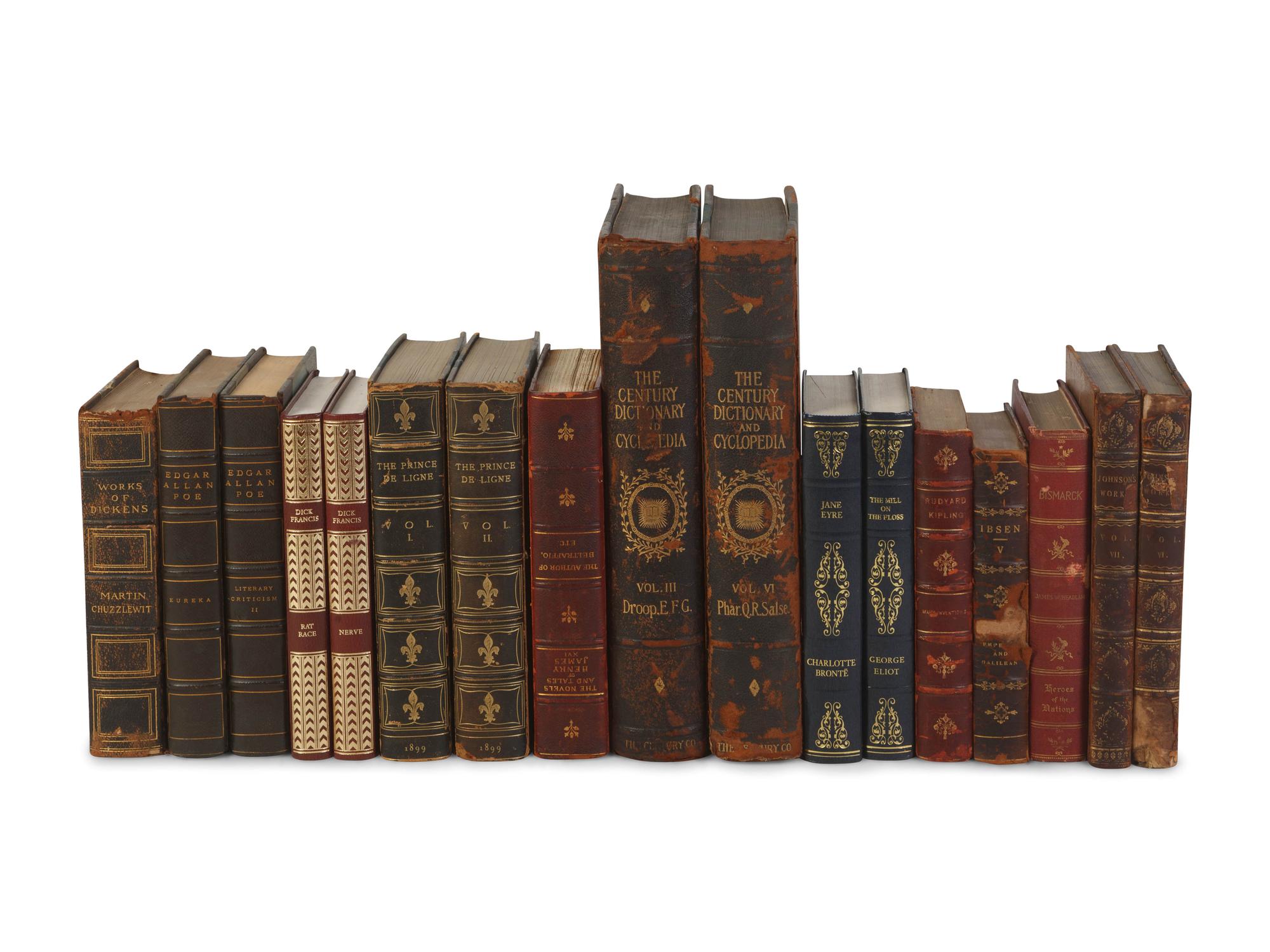 A Collection of Leather Bound Books