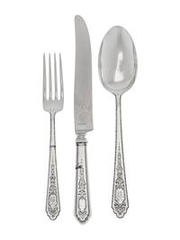 An American Silver Flatware Service