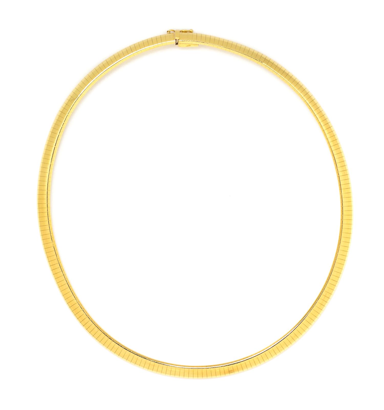 An 18 Karat Yellow Omega Chain Necklace, 30.30 dwts.