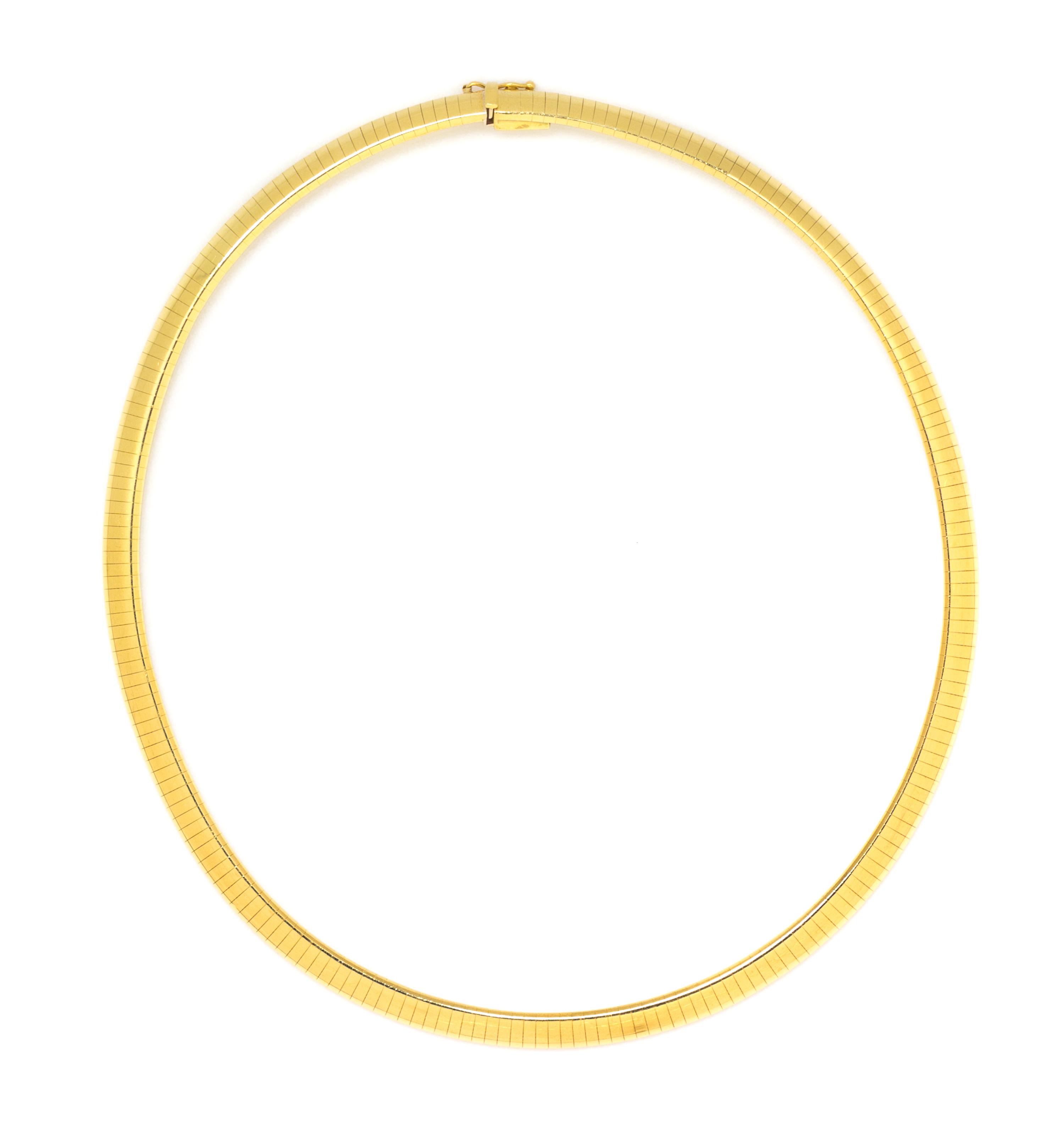 An 18 Karat Yellow Omega Chain Necklace, 30.30 dwts.