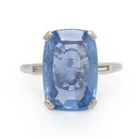 Ceylon Sapphire and Diamond Ring