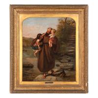 Gustav Pope (British, 1831–1910) — The Stepping Stones