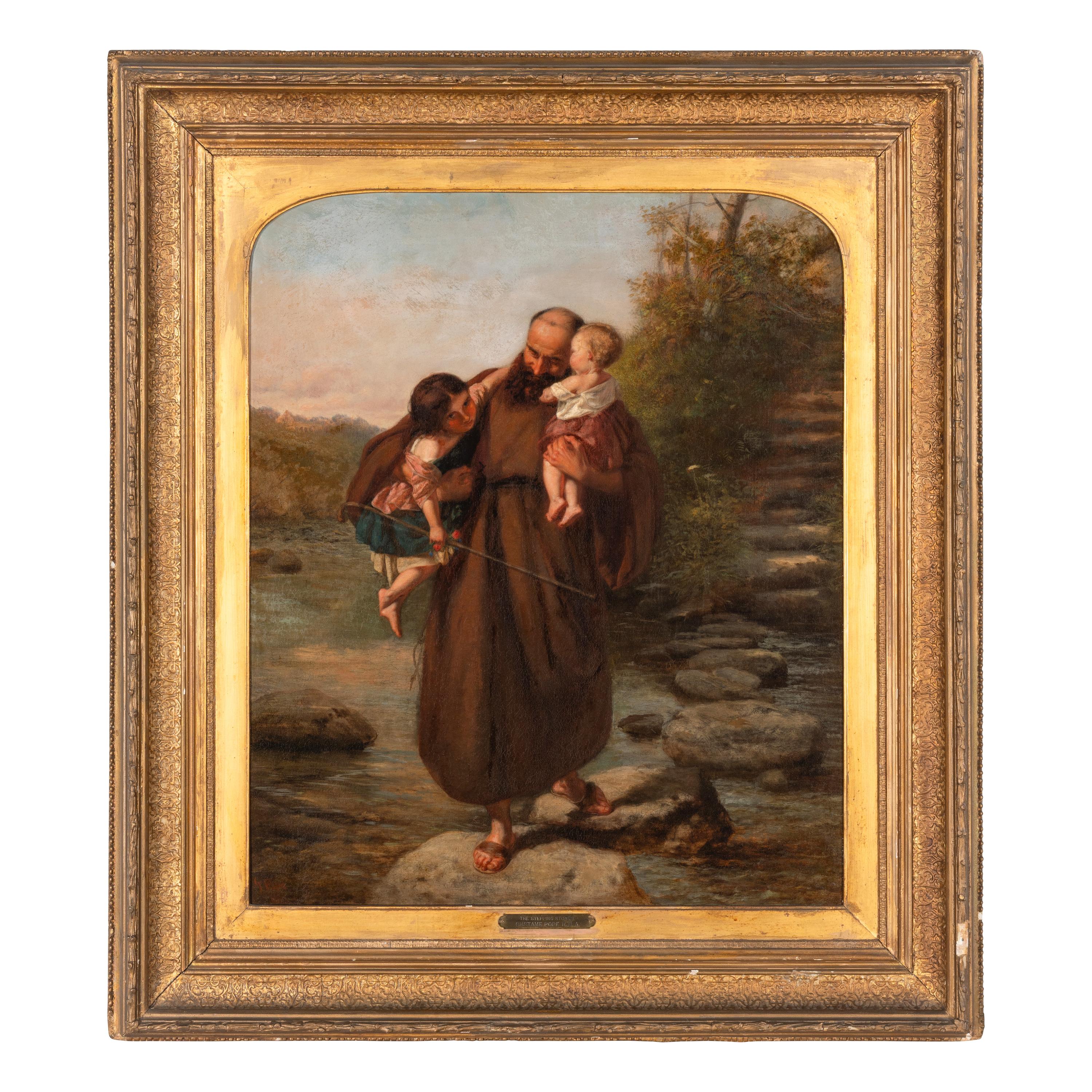 Gustav Pope (British, 1831–1910) — The Stepping Stones