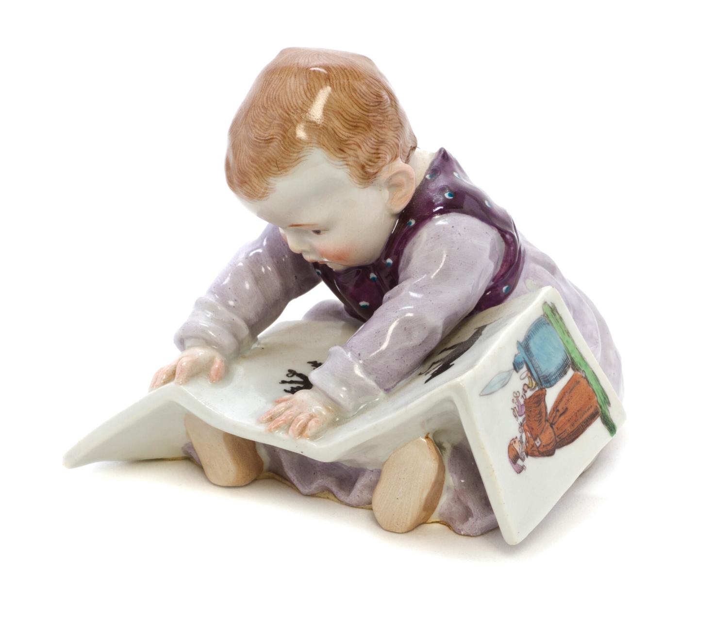 A Meissen Porcelain Figure, CIRCA 1910, MODELED BY KONRAD HENTSCHEL, Height 4 5/8 inches. — CIRCA 1910, MODELED BY KONRAD HENTSCHEL,