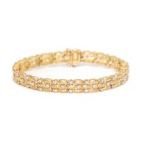 YELLOW GOLD AND DIAMOND BRACELET