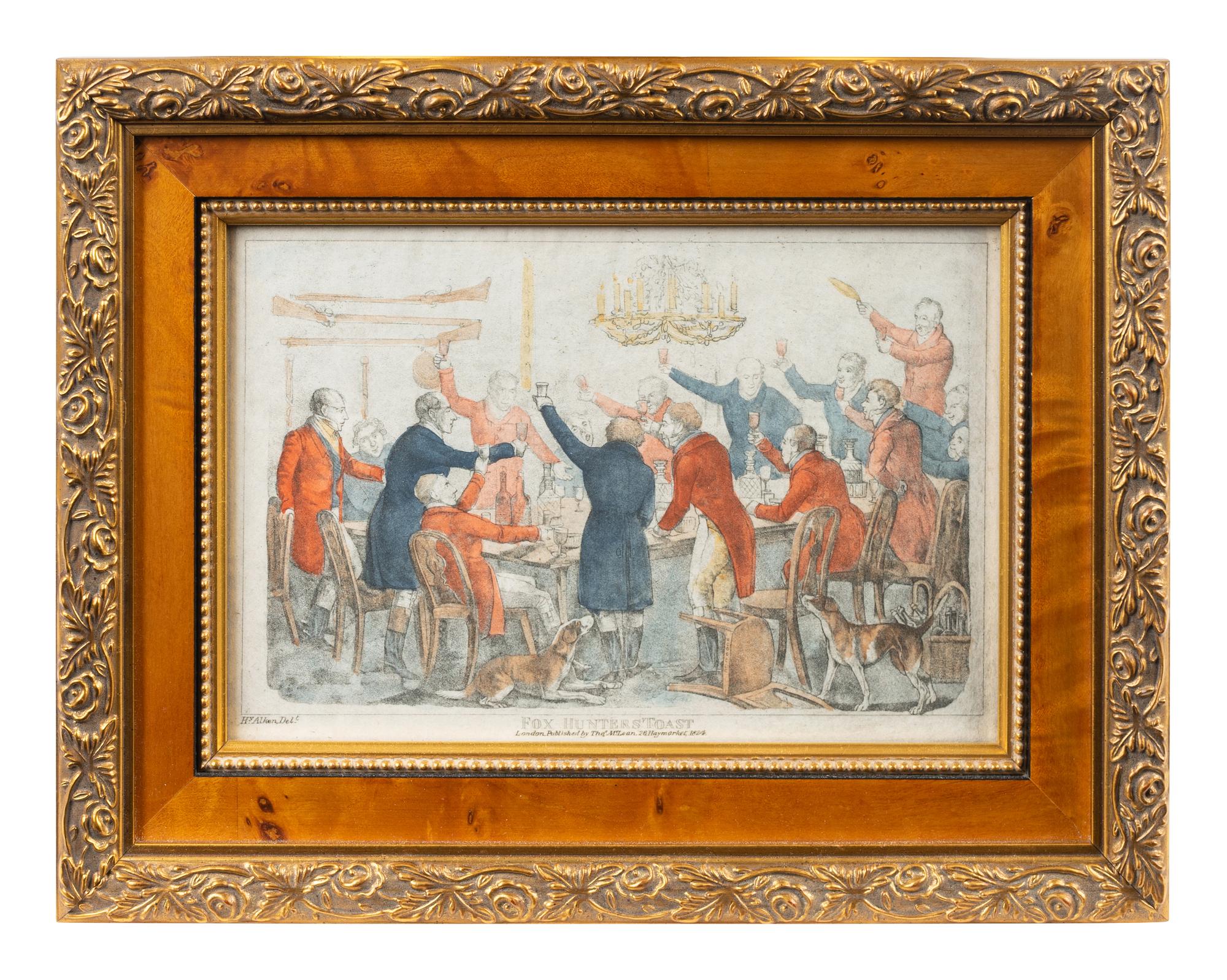 Four English Framed Color Engravings