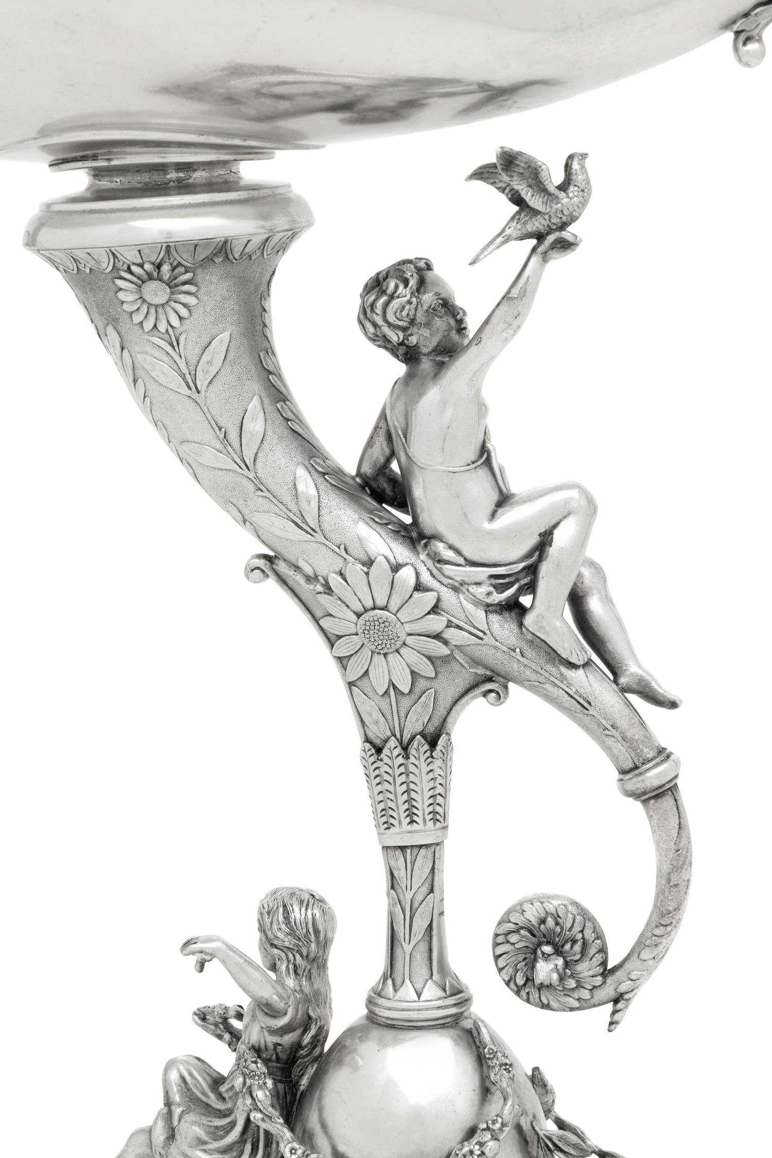 A Reed and Barton Figural Silver-Plate Centerpiece