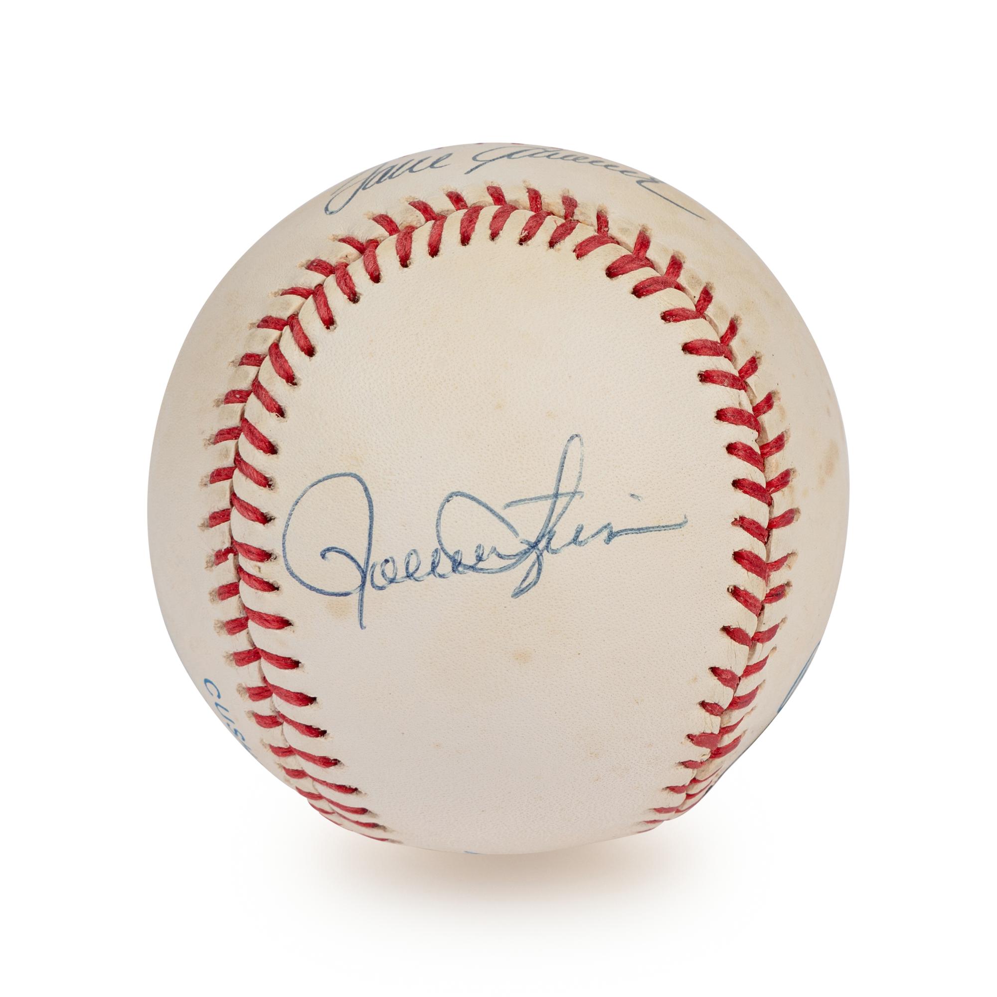 A 1992 Hall of Fame Inductees Signed Autograph Baseball Including Tom Seaver (Beckett Authentication Services Letter),