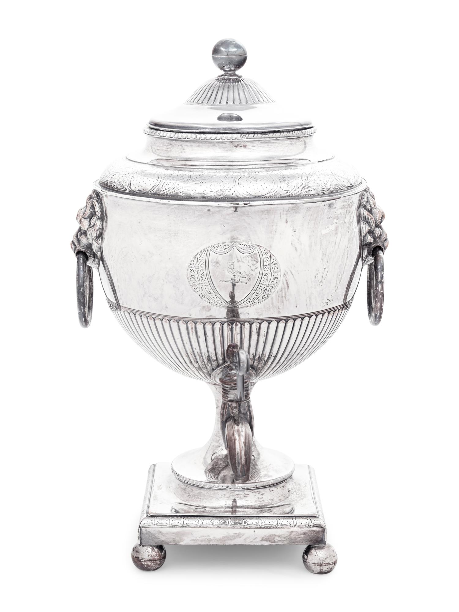 An English Silver-Plate Coffee Urn