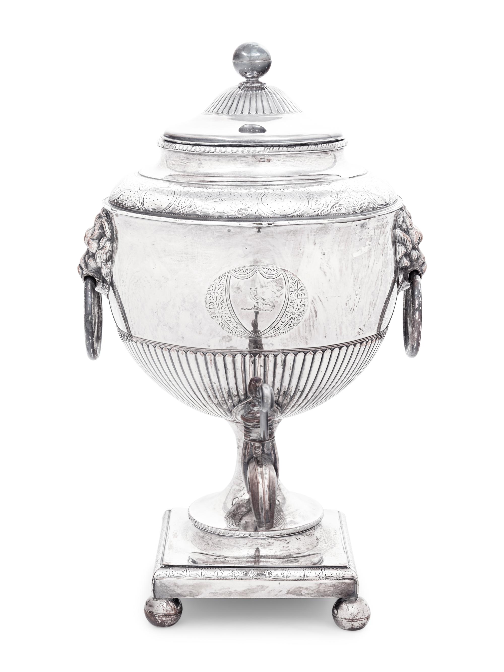 An English Silver-Plate Coffee Urn