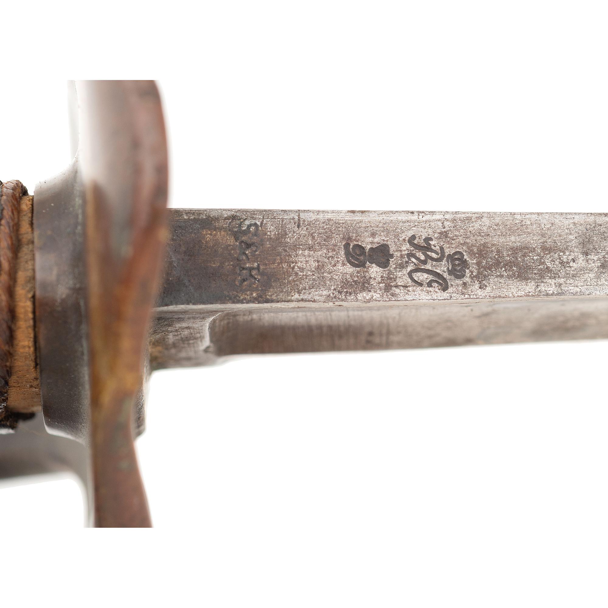 Imported S&K Model 1840 Heavy Cavalry Saber with Old Copper Tag Identifying it to Lt. J.G. Fonda with Mexican War and Civil War Service