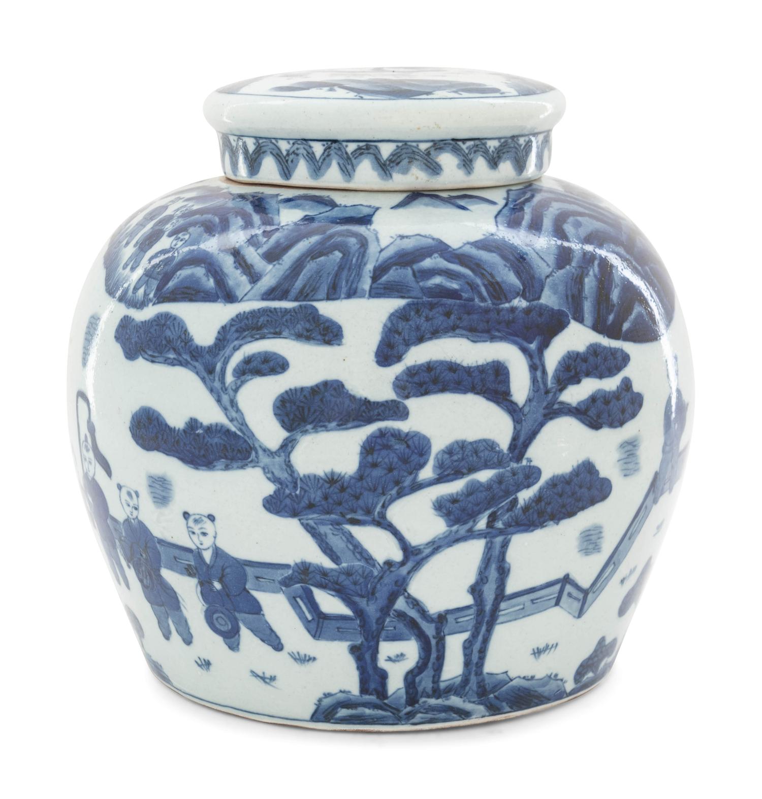 A Canton Export Covered Ginger Jar