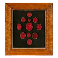 A Framed Group of Eleven Grand Tour Intaglios