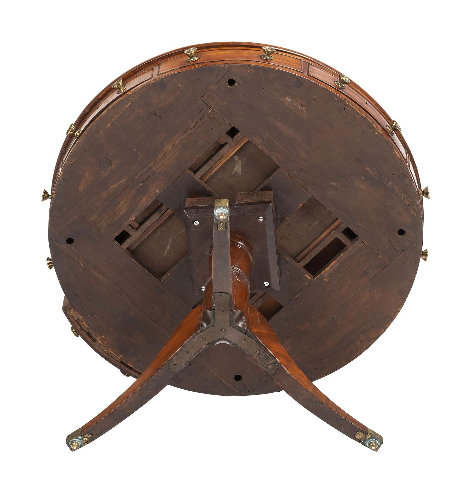 A Regency-Style Mahogany Veneered Rent Table