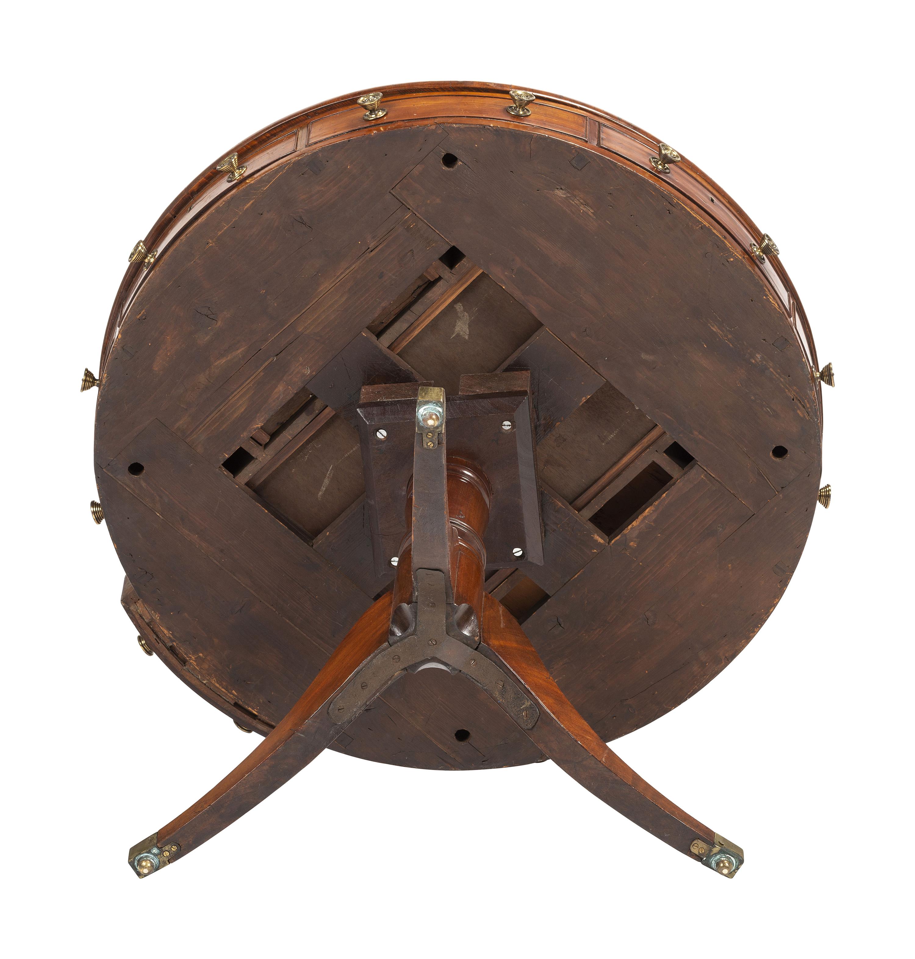 A Regency-Style Mahogany Veneered Rent Table