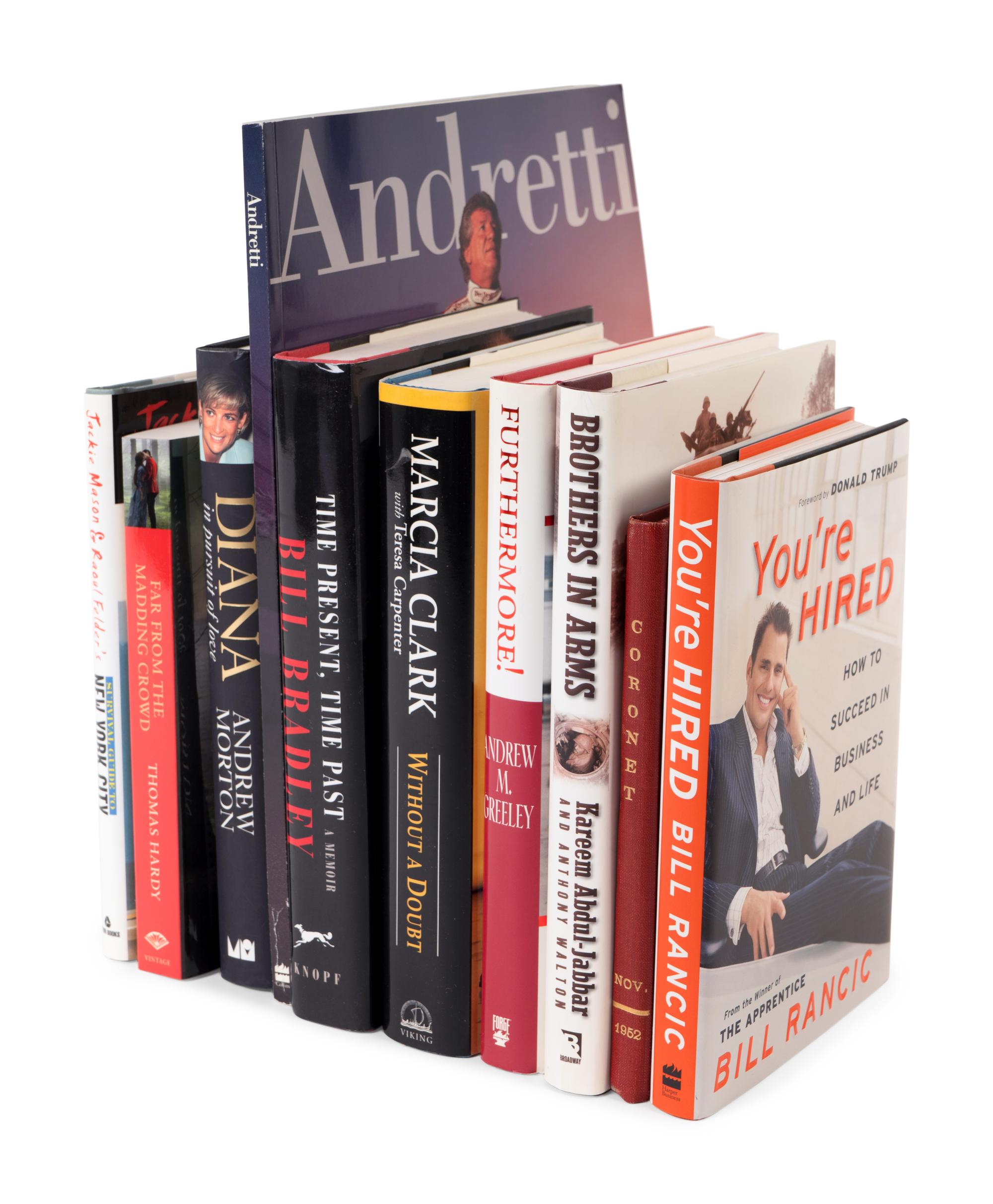 (Celebrity Books) A group of 11 autographed books, comprising: