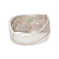 DIAMOND AND MULTICOLOR SAPPHIRE BANGLE BRACELET