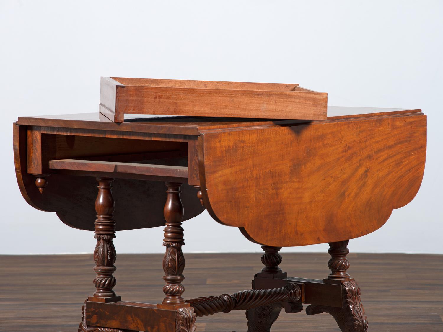 A Classical Mahogany Drop-Leaf Table