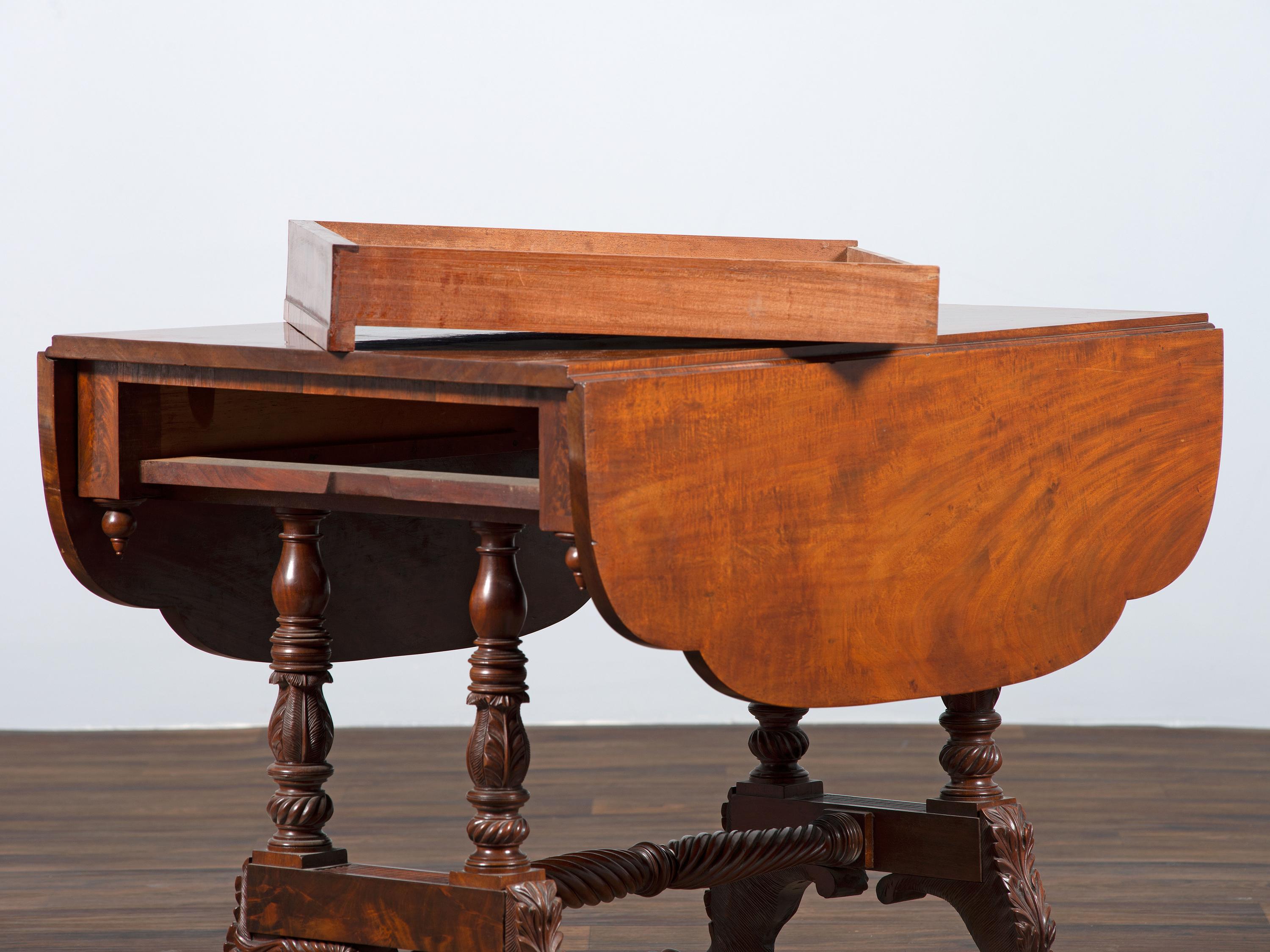 A Classical Mahogany Drop-Leaf Table