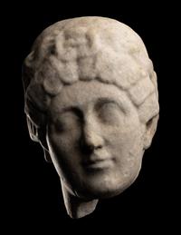 A Marble Head of a Woman
