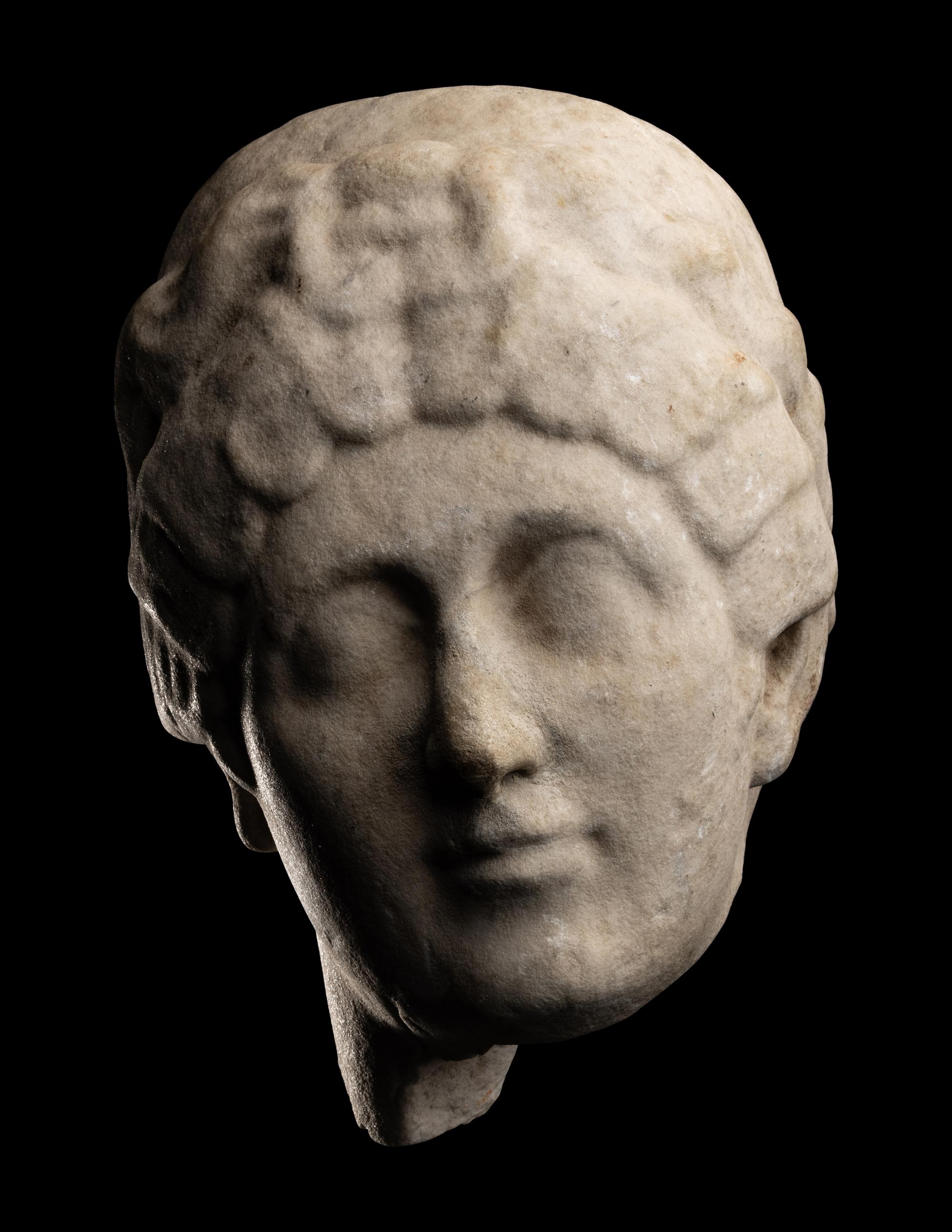 A Marble Head of a Woman