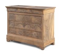A Louis Philippe Figured Mahogany Chest of Drawers