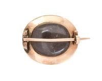 A Georgian Rose Gold Lover's Eye Brooch, 2.25 dwts.