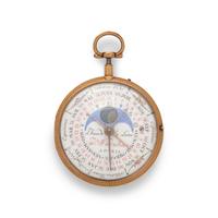 D. F. DUBOIS, MANUAL CALENDAR MOONPHASE POCKET WATCH