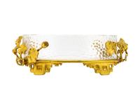 A French Gilt Bronze and Glass Centerpiece Bowl by Edouard Enot