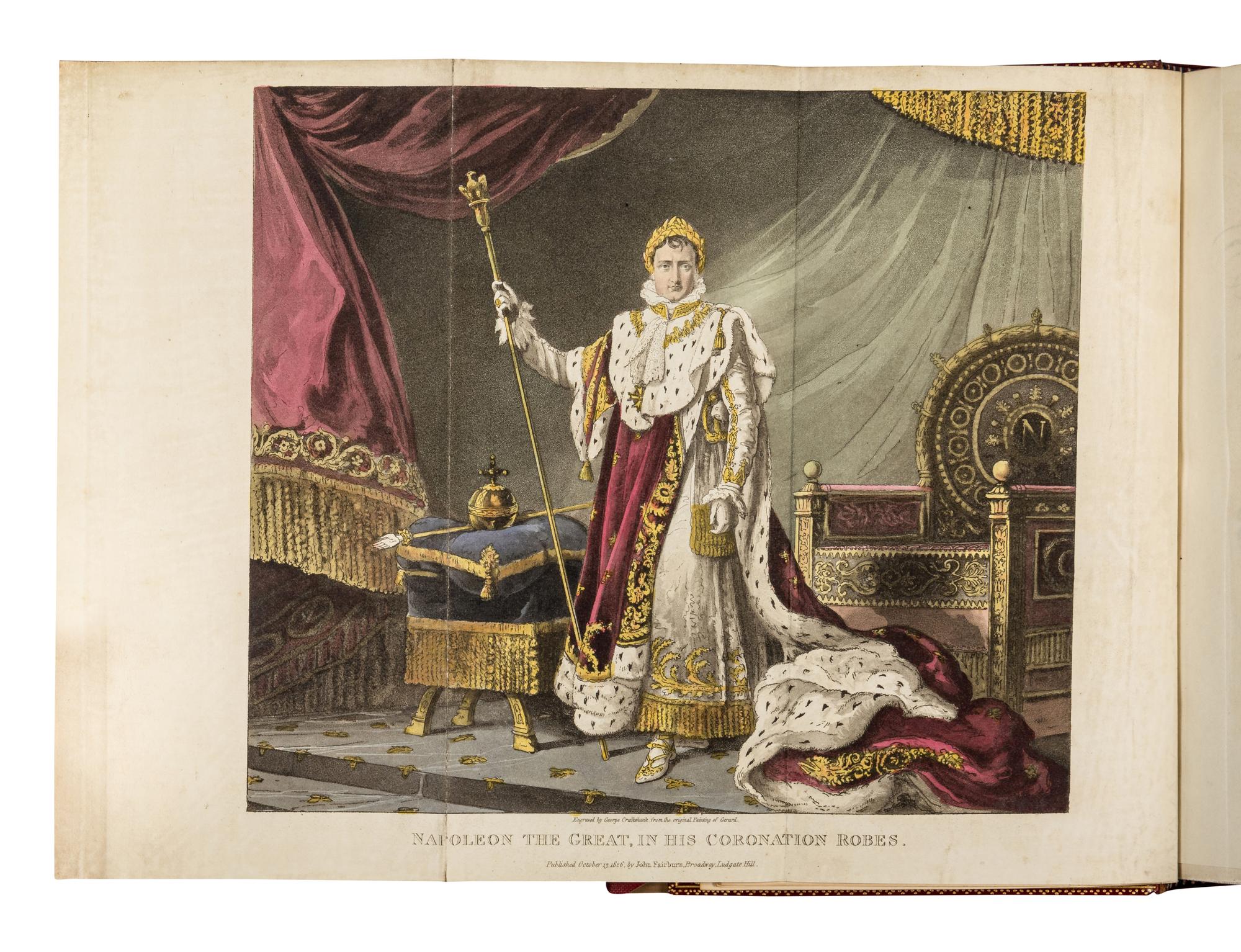 [NAPOLEON]. IRELAND, William Henry (1775-1835). The Life of Napoleon Bonaparte. London, John Cumberland, 1828.