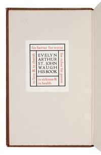 [WAUGH, Evelyn, his copy]. DOUGLAS, Norman (1868-1952). Alone . London: Chapman & Hall, Ltd., 1921.