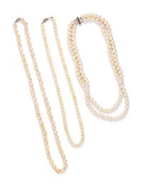 A Collection of Cultured Pearl Necklaces,