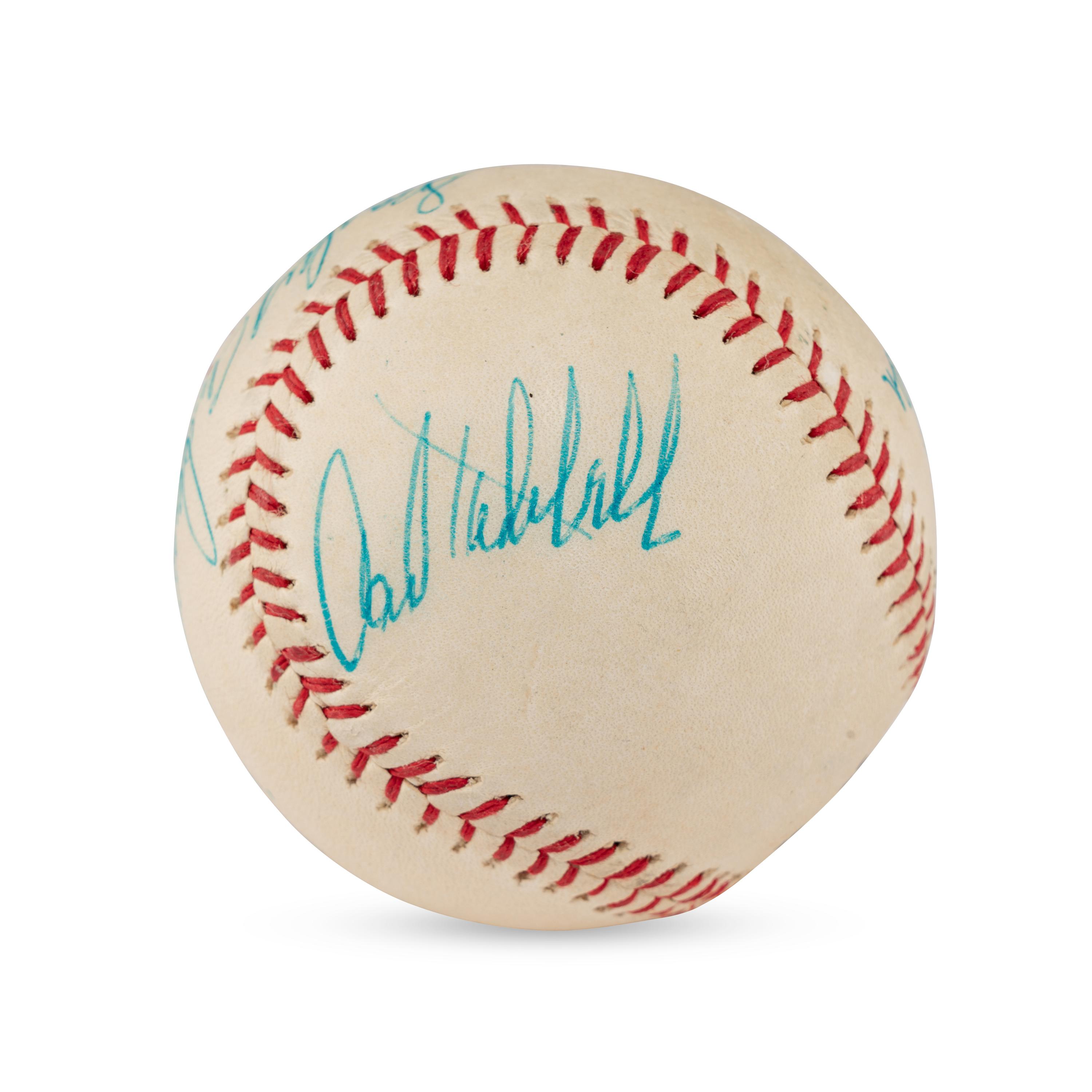 A Multi Signed Autograph Baseball Featuring Satchel Paige and Additional Hall of Famers (Beckett Authentication Services Letter of Authenticity)