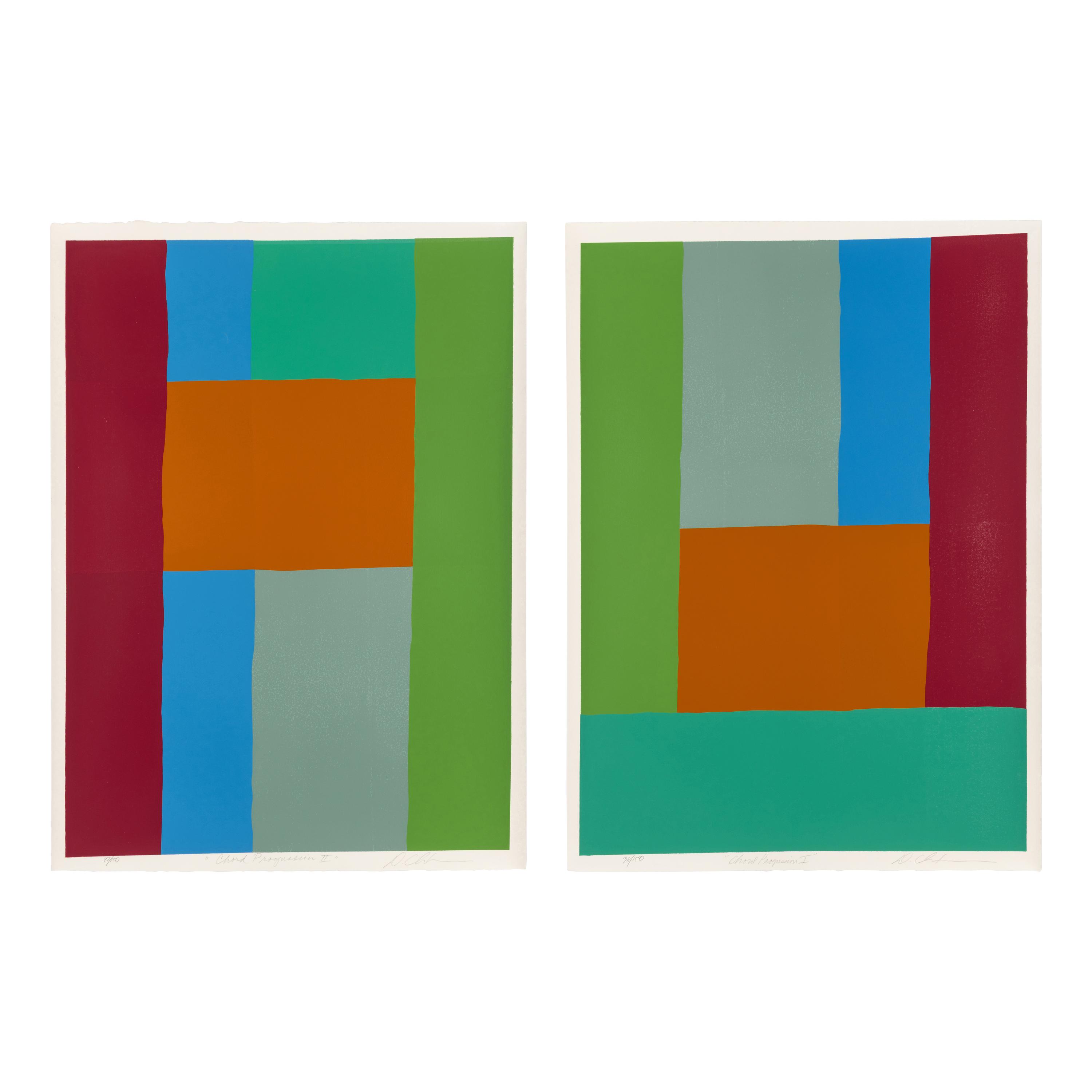 Dan Christensen (American, 1942–2007) — Chord Progression I and II (a pair of prints)