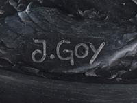 A Large Baccarat Desk Ornament: Mount Rushmore — SIGNED J GOY, FOR THE BICENTENNIAL, DATED 1976