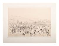 [CATLIN, George (1796-1872).] Buffalo Dance. No. 8 . AND Ball-Play. No. 23.