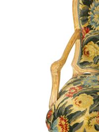 A Set of Eight Louis XV Style Painted Dining Chairs