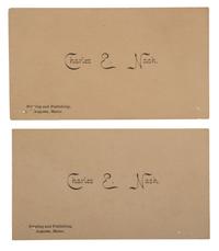 Two Army slouch hats identified to Captain Charles E. Nash, Company F, 19th Maine Infantry.