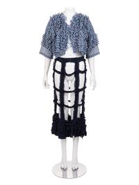 Comme des Garçons Gingham Jacket and Ruffled Skirt, Spring 2008