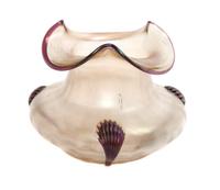 An Iridescent Glass Vase Diameter 6 3/4 inches. — MANNER OF LOETZ
