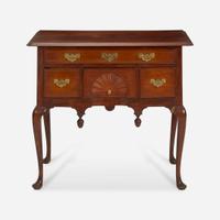 A Queen Anne inlaid walnut dressing table Boston, MA, circa 1750