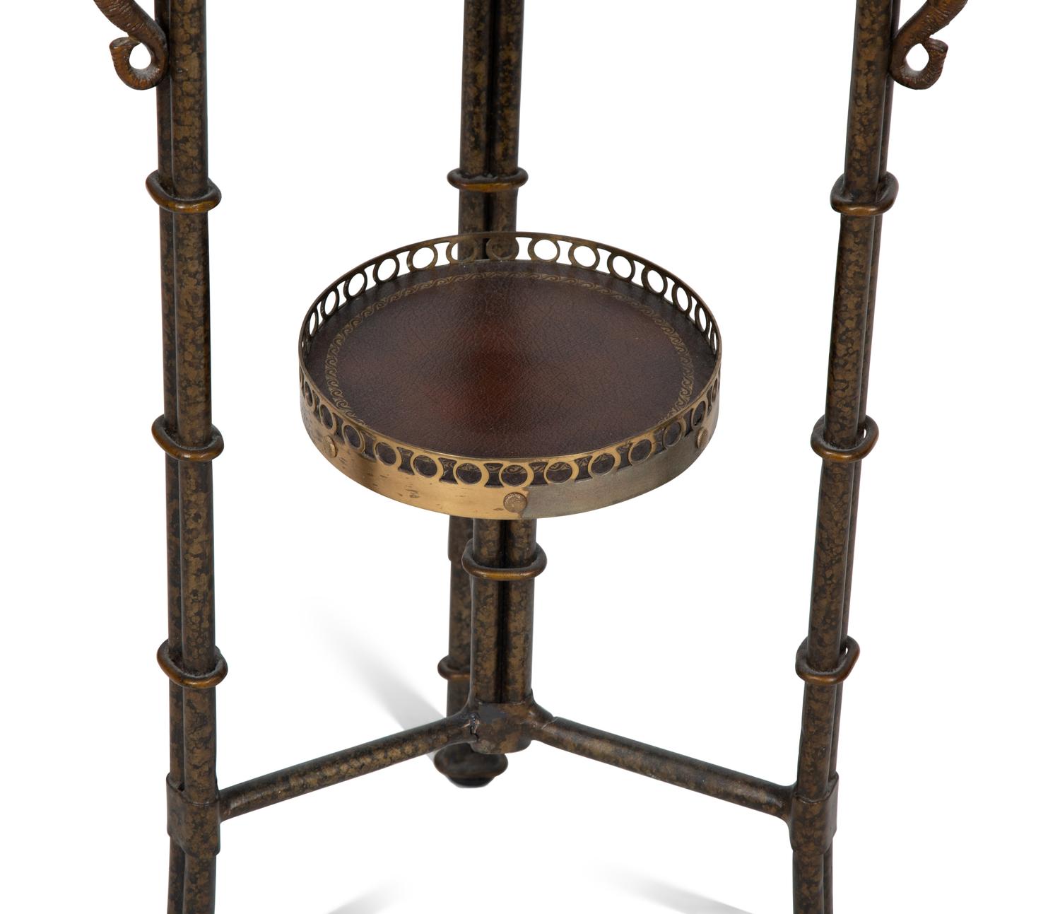 A French Brass Side Table After the Model by Adam Weisweiler