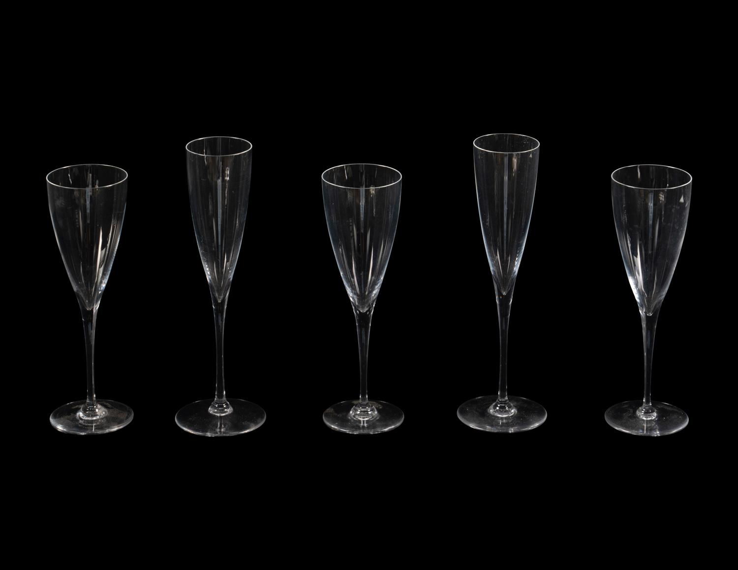 A Baccarat Dom Perignon Stemware Service
