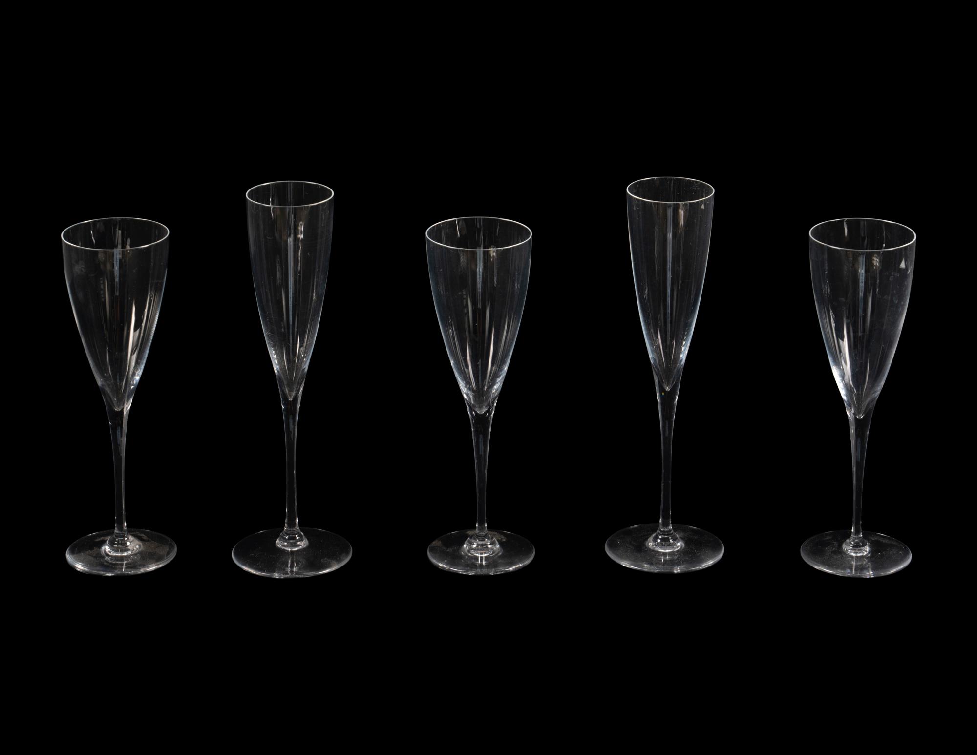 A Baccarat Dom Perignon Stemware Service