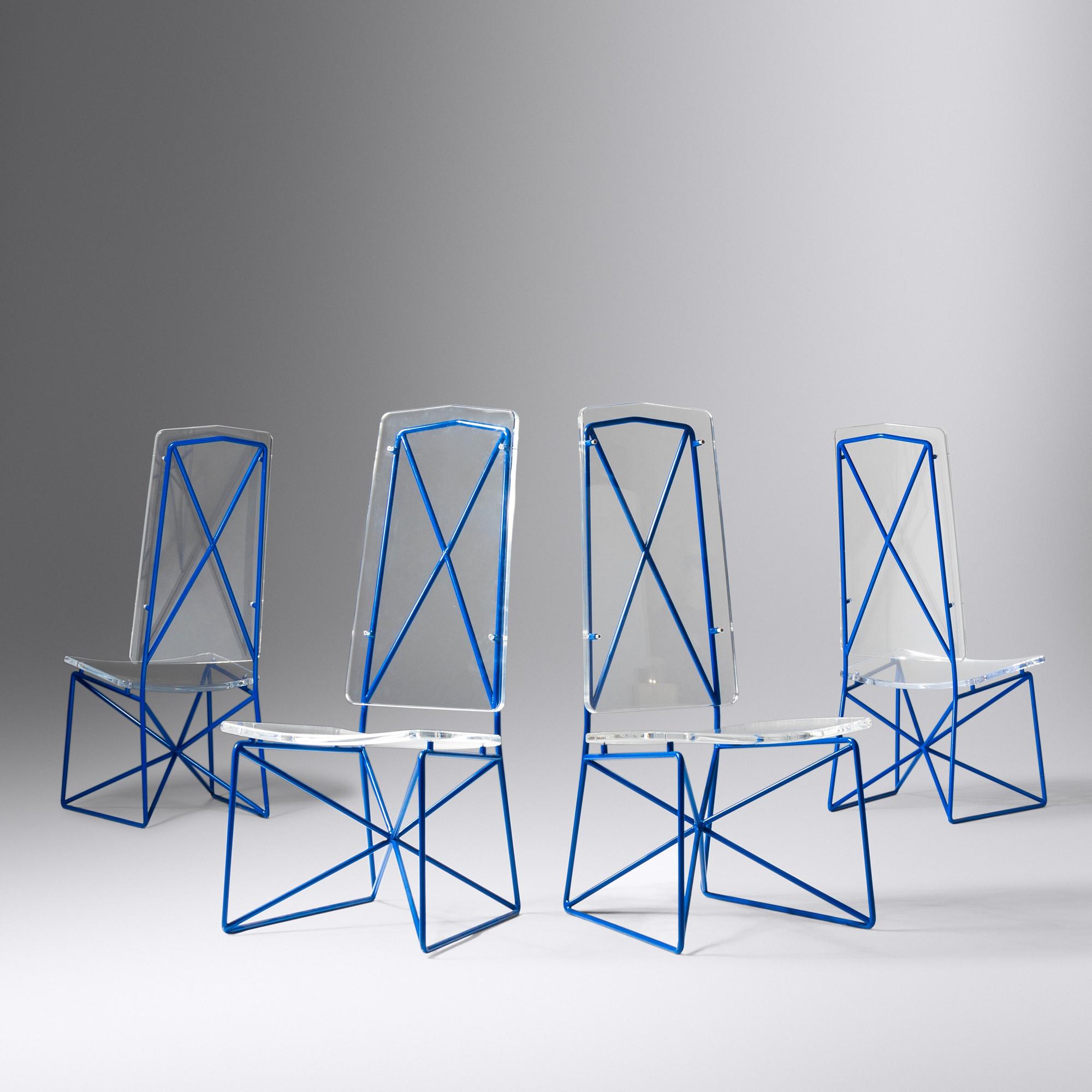 Set of Four Prototype Dining Chairs, c. 1965 Talleres Chacon, Mexico