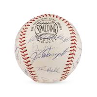 A 1964 San Francisco Giants Team Signed Autograph Baseball Featuring Willie Mays and Multiple Hall of Famers (PSA Letter of Authenticity),