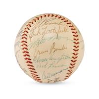 A 1957 Chicago Cubs Team Signed Autograph Baseball (JSA Letter of Authenticity),